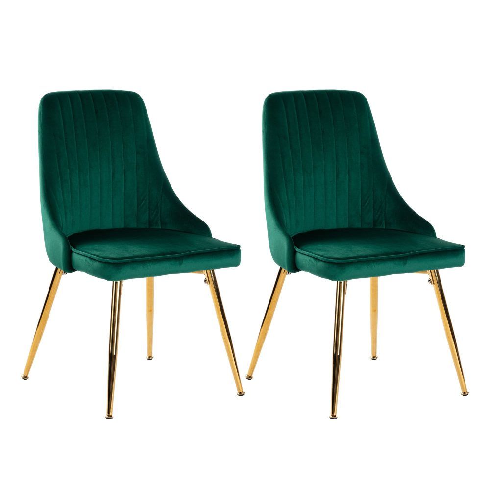Mount Torrens 5 Piece Dining Set, Grey and Green Velvet