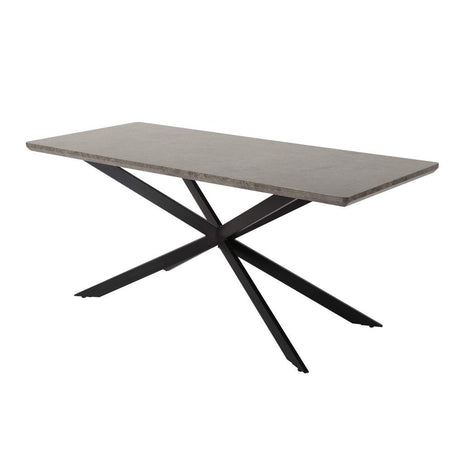 Manoora rectangular dining table in dark grey