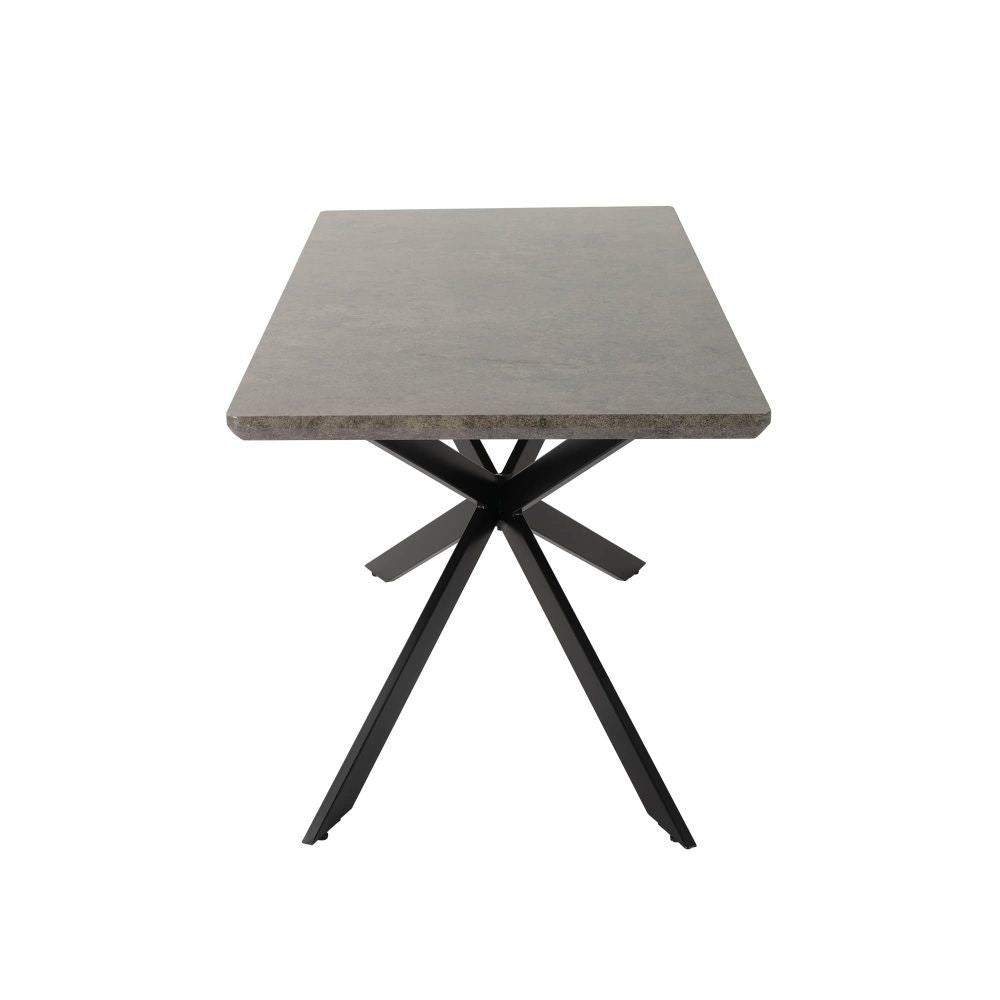 Manoora rectangular dining table in dark grey