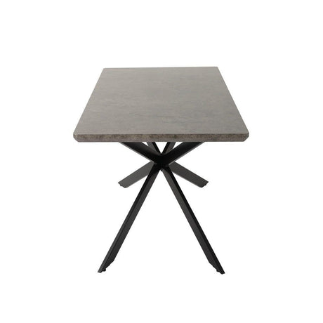 Manoora rectangular dining table in dark grey