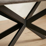 Manoora rectangular dining table in dark grey