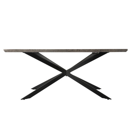 Kersbrook 7 Piece Dining Set, Dark Grey Marble and Green Velvet