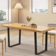 Saddleworth rectangular dining table in natural