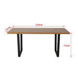 Saddleworth rectangular dining table in natural