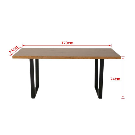 Saddleworth rectangular dining table in natural