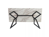 Sevenhill Rectangular Marble Dining Table, White 170cm