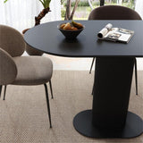 Armagh Oval Dining Table, Black