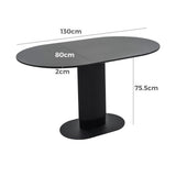 Armagh Oval Dining Table, Black