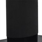 Elegant Black Oval Dining Table