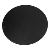 Palmer Sleek Silhouette Dining Table — Black Slatted Design — Allure Home Collections