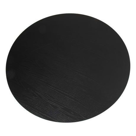 Palmer Sleek Silhouette Dining Table — Black Slatted Design — Allure Home Collections