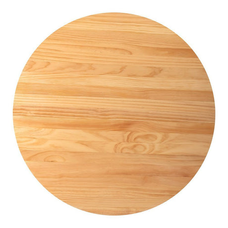 Leasingham Round Dining Table, Natural 110cm