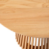 Leasingham Round Dining Table, Natural 110cm