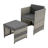 Bali 11 Piece Outdoor Dining Set Grey Yard Garden and Patio — Allure Home Collections