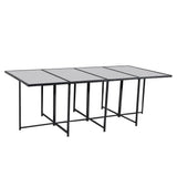 Bali 13 Piece Outdoor Dining Set Black Garden and Patio — Allure Home Collections