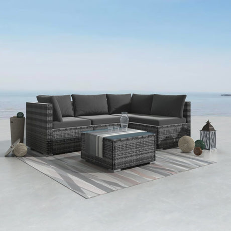 Bondi Outdoor Modular Lounge Sofa Set Grey — Allure Home Collections