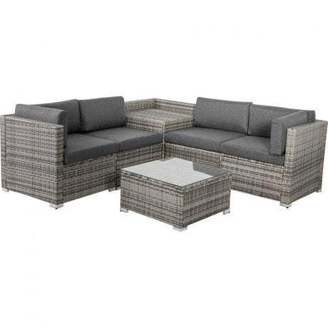 Coogee Modular Outdoor Lounge, Grey, view 6