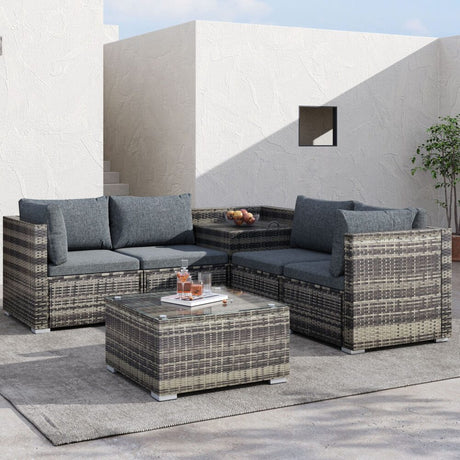 Coogee Modular Outdoor Lounge, Grey