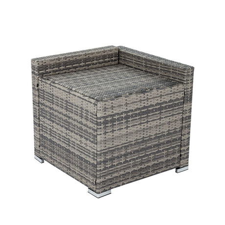 Marcoola 8 Piece Outdoor Modular Lounge, Grey Wicker