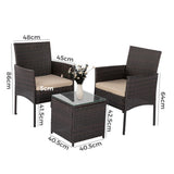 Yuna Bistro Set, 3 piece