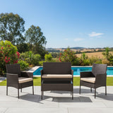 Mullewa Outdoor Lounge Set, 4 seater, Natural