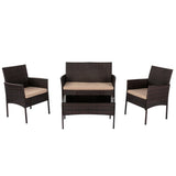 Mullewa Outdoor Lounge Set, 4 seater, Natural