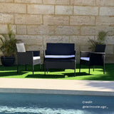 Tenindewa Outdoor Sofa Set, 4 seater, White