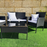 Tenindewa Outdoor Sofa Set, 4 seater, White