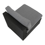 Mooloolaba 7 Piece Outdoor Lounge Set, Black Wicker