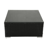 Mooloolaba 7 Piece Outdoor Lounge Set, Black Wicker