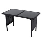 Ella 8 Seater Modular Outdoor Lounge and Dining Set Black — Allure Home Collections