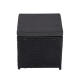 Ella 8 Seater Modular Outdoor Lounge and Dining Set Black — Allure Home Collections