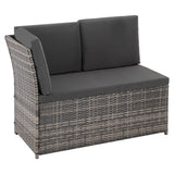 Ella 8 Seater Modular Outdoor Lounge and Dining Set Dark Grey Weave — Allure Home Collections