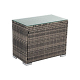 Mudjimba 9 Piece Outdoor Modular Lounge, Grey Wicker