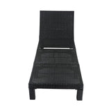 Kings Beach 3 Piece Sun Lounge, Black Wicker