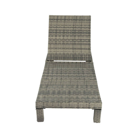 Kings Beach Sun Lounge, Grey Wicker