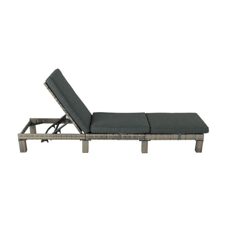 Kings Beach Sun Lounge, Grey Wicker