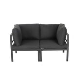 Wurtulla 7 Piece Outdoor Corner Lounge Set, Aluminium