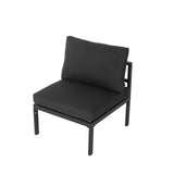 Wurtulla 7 Piece Outdoor Corner Lounge Set, Aluminium