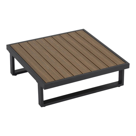 Bokarina 7 Piece Outdoor Lounge Set, Black Aluminium