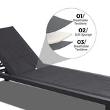 Minyama Sun Lounge, Charcoal Grey Aluminium