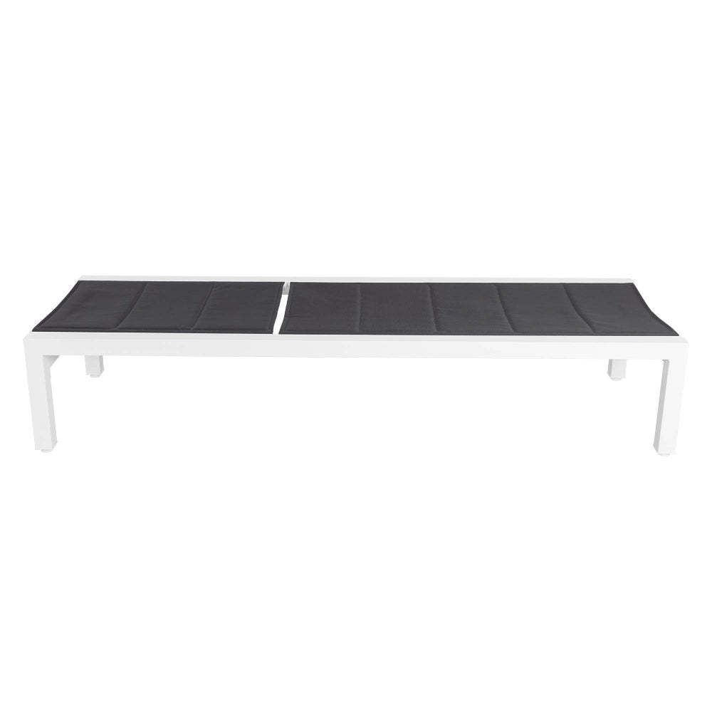 Minyama Sun Lounge, White Aluminium