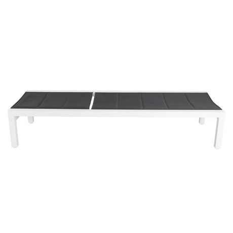 Minyama Sun Lounge, White Aluminium