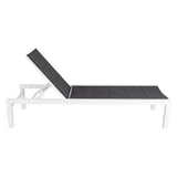 Minyama Sun Lounge, White Aluminium