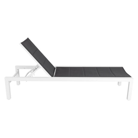 Minyama Sun Lounge, White Aluminium