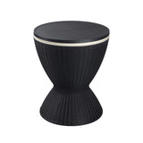 Outdoor Ice Bucket Cooler Table in Black