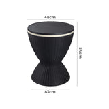 Outdoor Ice Bucket Cooler Table in Black