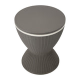 Outdoor Ice Bucket Cooler Table in Taupe