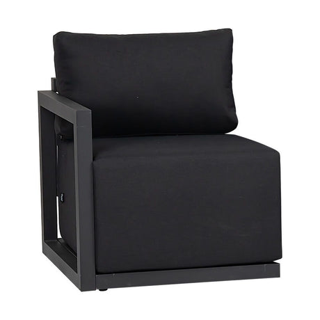 Noosa 6 Piece Outdoor Lounge Set, Charcoal Grey Aluminium