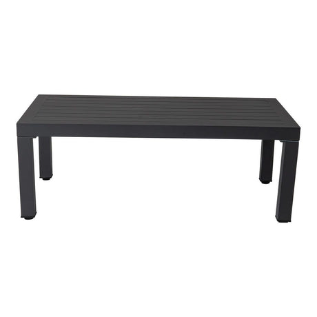 Noosa 7 Piece Outdoor Corner Lounge Set, Charcoal Grey Aluminium